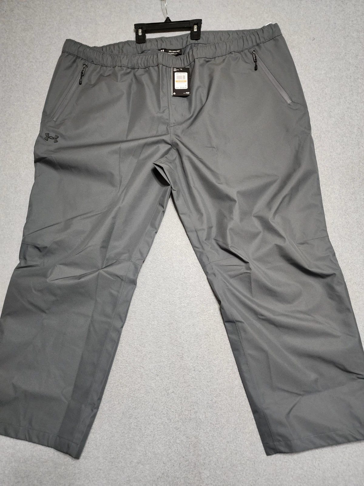 Under Armour Stormproof Lined Rain Pants Gray Men’s 4XL 1369255-012 NWT $130