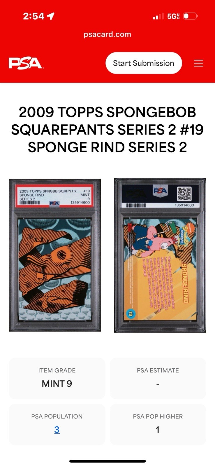 Rare 2009-2025 Topps Spongebob Collection view 3
