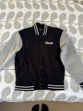 Sonetti Men?s Small Baseball Jacket Black/White/Grey Size S