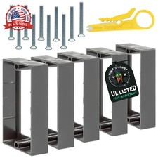 3/4" Single Gang Outlet Box Extenders, UL Listed, Includes Sc