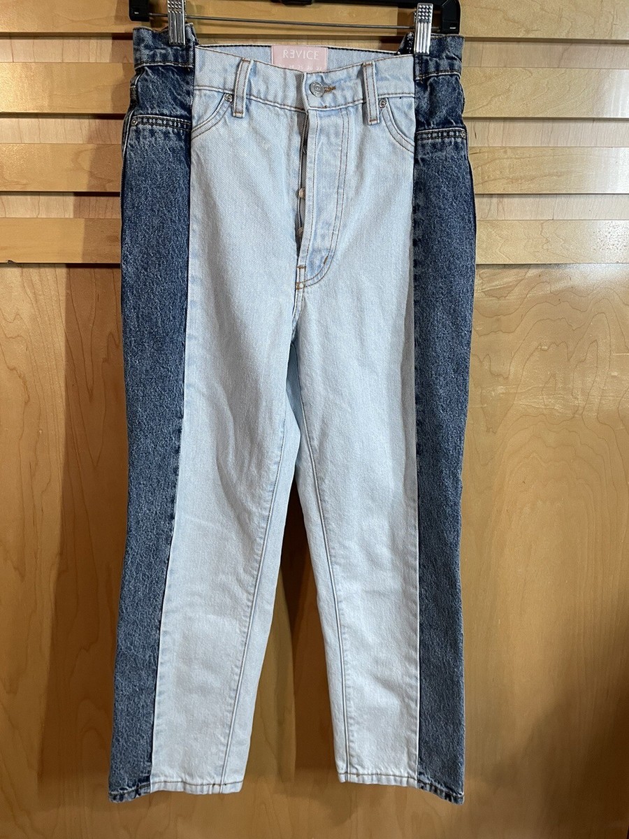 Revice Jeans Women's Two Tone Gemini Crossroads Buttons Fly Size