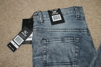 XRay Jeans Boy's Straight Leg Stretch Light Wash SZ 16 BXP-98054