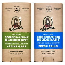 Dr. Squatch Natural Deodorant for Men - Odor-Squatching Aluminum Free - Alpine S