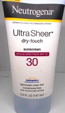 Neutrogen Ultra Sheer dry touch sunscreen SPF 30 5fl  Oz EXP 11/2026