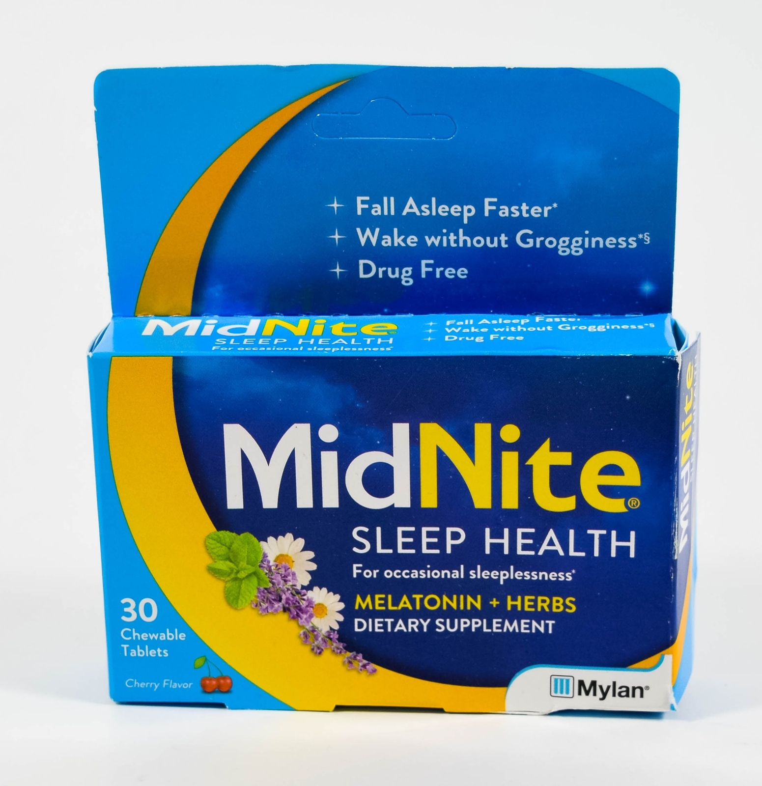 MidNite Sleep Health 1.5mg Melatonin +herbs 30 CHERRY Chewable drug