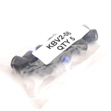 Lot of 5 SMC KBV2-06 Piping Elbow Module, Tube Size: 6mm, Pressure: 1.0MPa