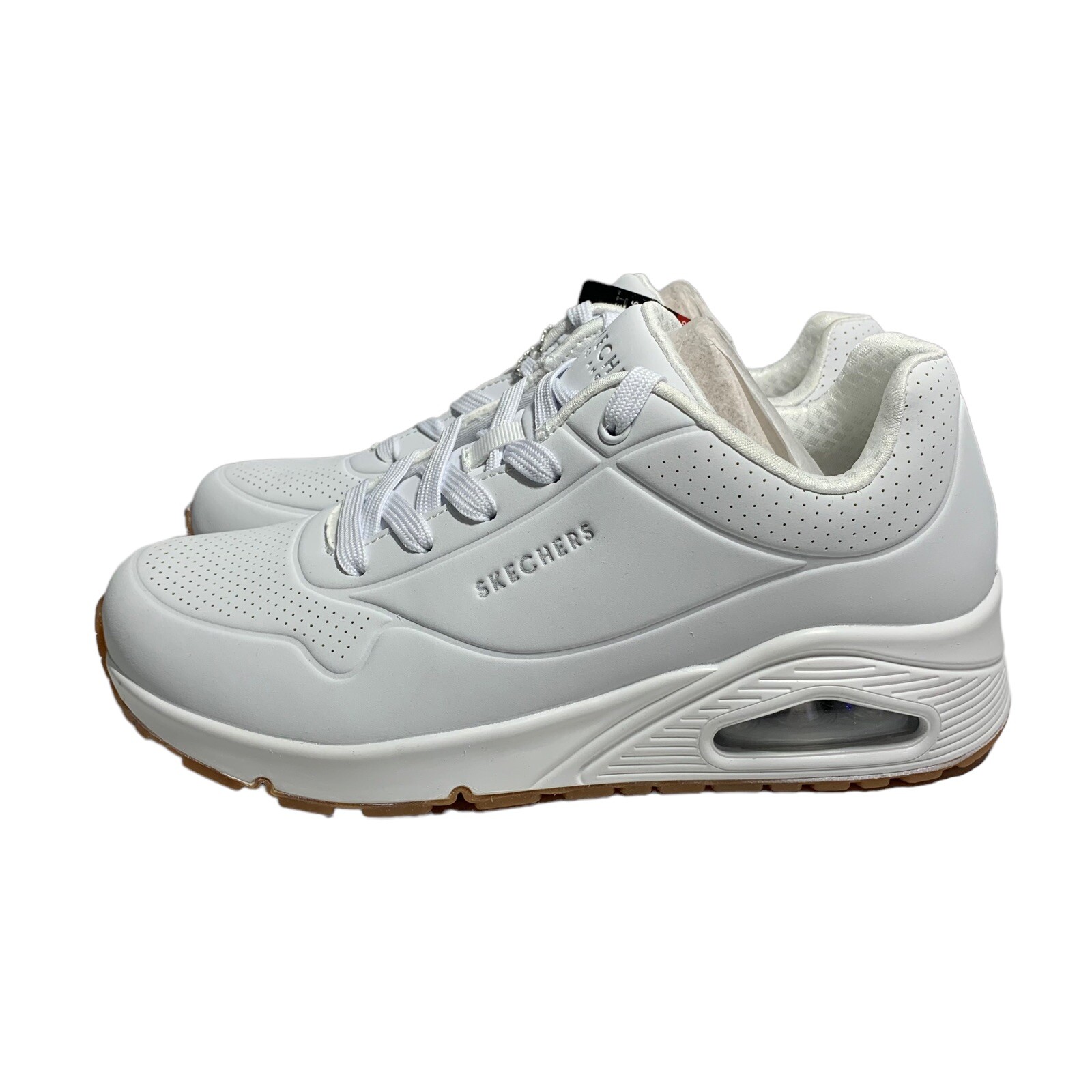 Womens Skechers Street Uno Stand On Air Sneaker White Size 9 image 3