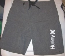 NEW Hurley sz 6 heather gray black boys youth swim board shorts swimsuit
