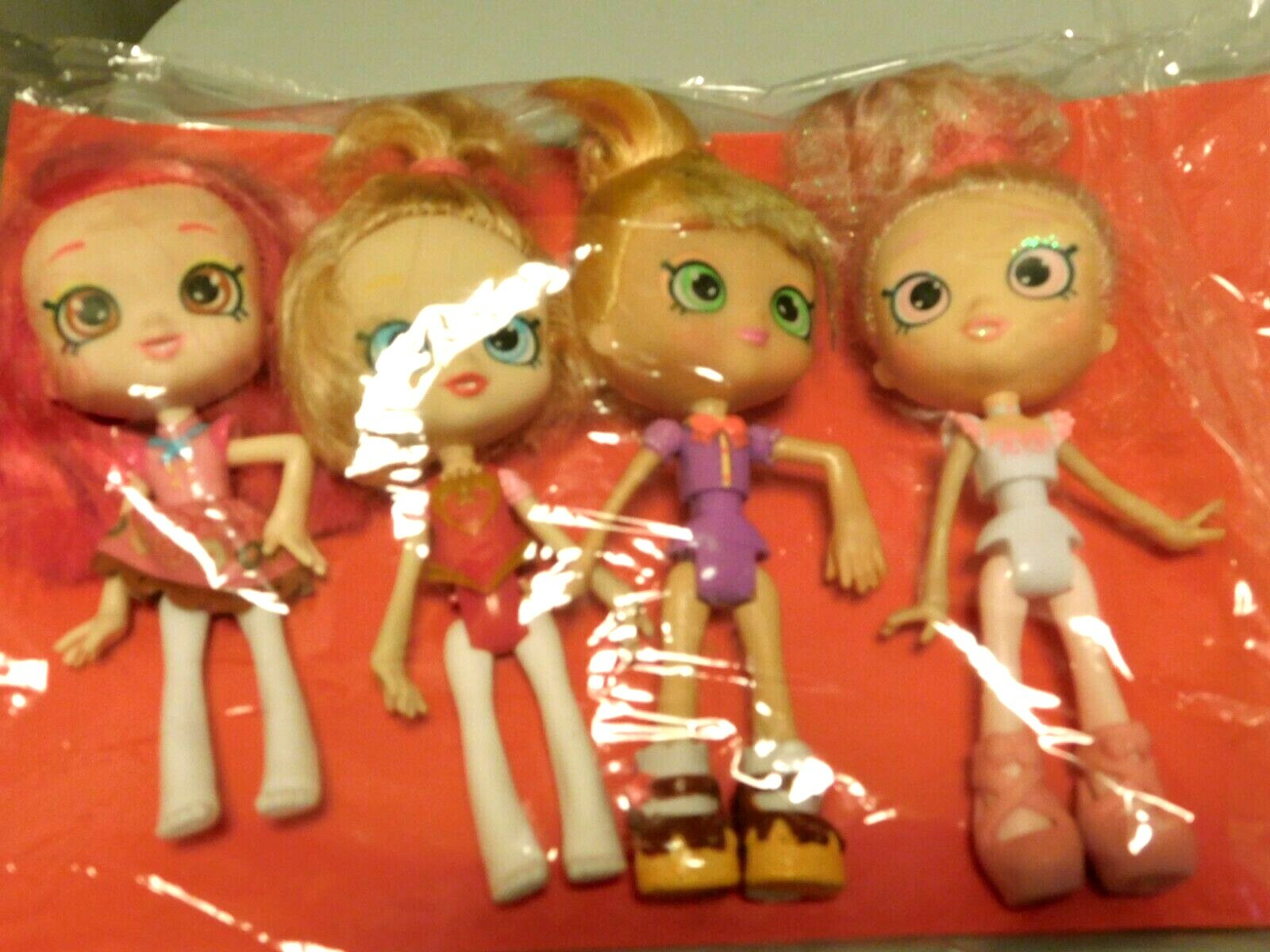 BULK LOT 4x DOLLS" 16cm High Girls Collectors Big Eyes (B5A
