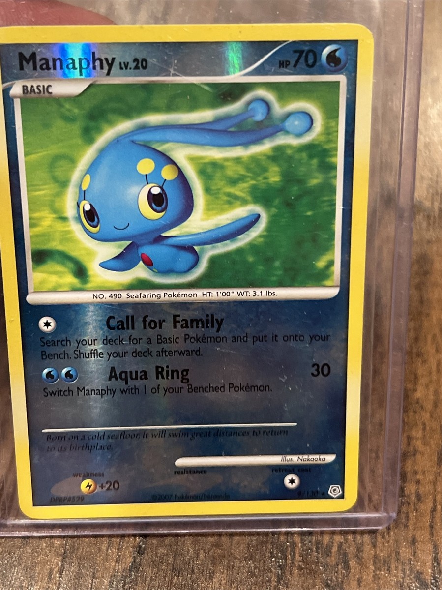 Pokemon TCG Manaphy 9/130 Reverse Holo Rare - GUC Sleeved | eBay
