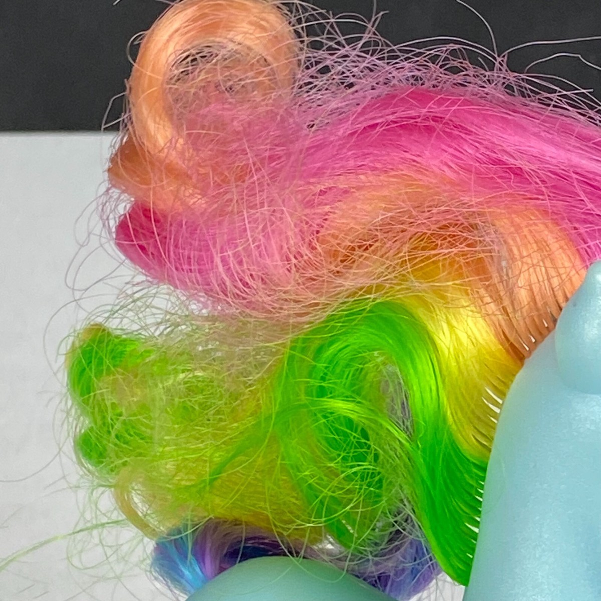 Rainbow Dash 2007 Multicolor Eyed Pony G3 Blue Pony Colorful