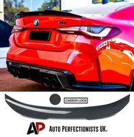 Spoiler Coda D'anatra Bmw ""M Sport"" Serie 4 M4 G22 G82 Fibra Di Carbonio Calcio Alto Psm