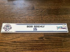 ARIZONA DIAMONDBACKS GAME USED BASEBALL LOCKER ROOM NAMEPLATE BOB BRENLY