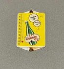 VINTAGE BUBBLE UP SODA PORCELAIN THERMOMETER SIGN CAR GAS OIL TRUCK
