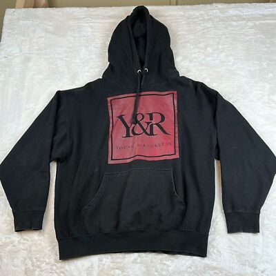 Young & Reckless Black and Red Hoodie Sweatshirt Sz XL Rob Dyrdek Streetwear