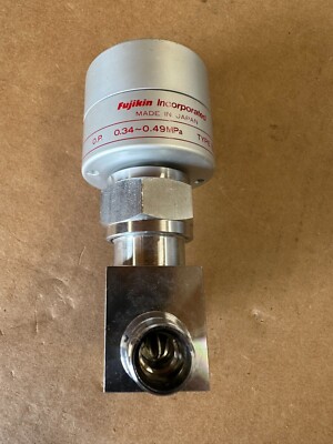 Fujikin Pneumatic Valve O.P. 0.34-0.49 MPa Type N.C. 316L