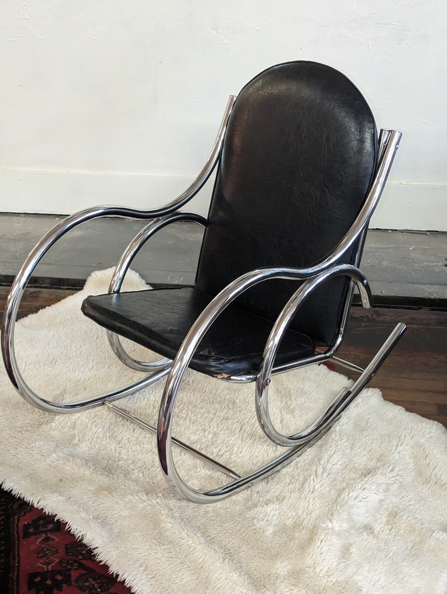 Bauhaus Chrome Rocker Rocking Chair Furniture Original