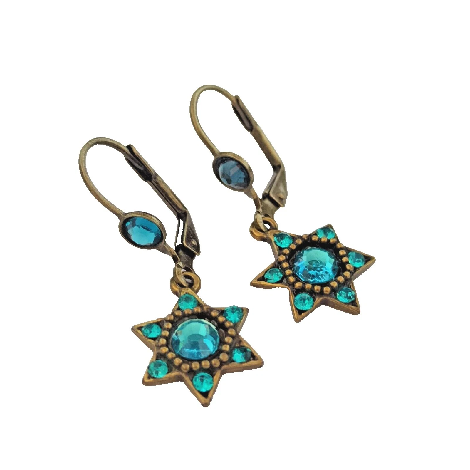 Brincos de Moda Turquesa Michal Negrin Cristal