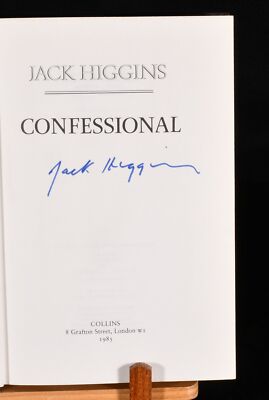 希少　Jack Higgins Confessional 1985 Confessional Jack Higgins First Edition Signed | eBay