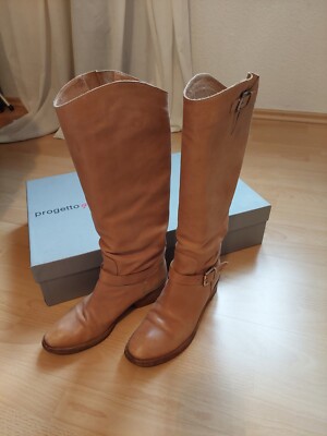 ☆ VERO CUOIO Stiefel Fly Spiaggia, hellbraun, 37, kaum