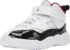 JORDAN JUMPMAN TWO TREY TODDLER SIZE 4.0 C  5.0 C NEW WHITE BLACK GYM RED RARE