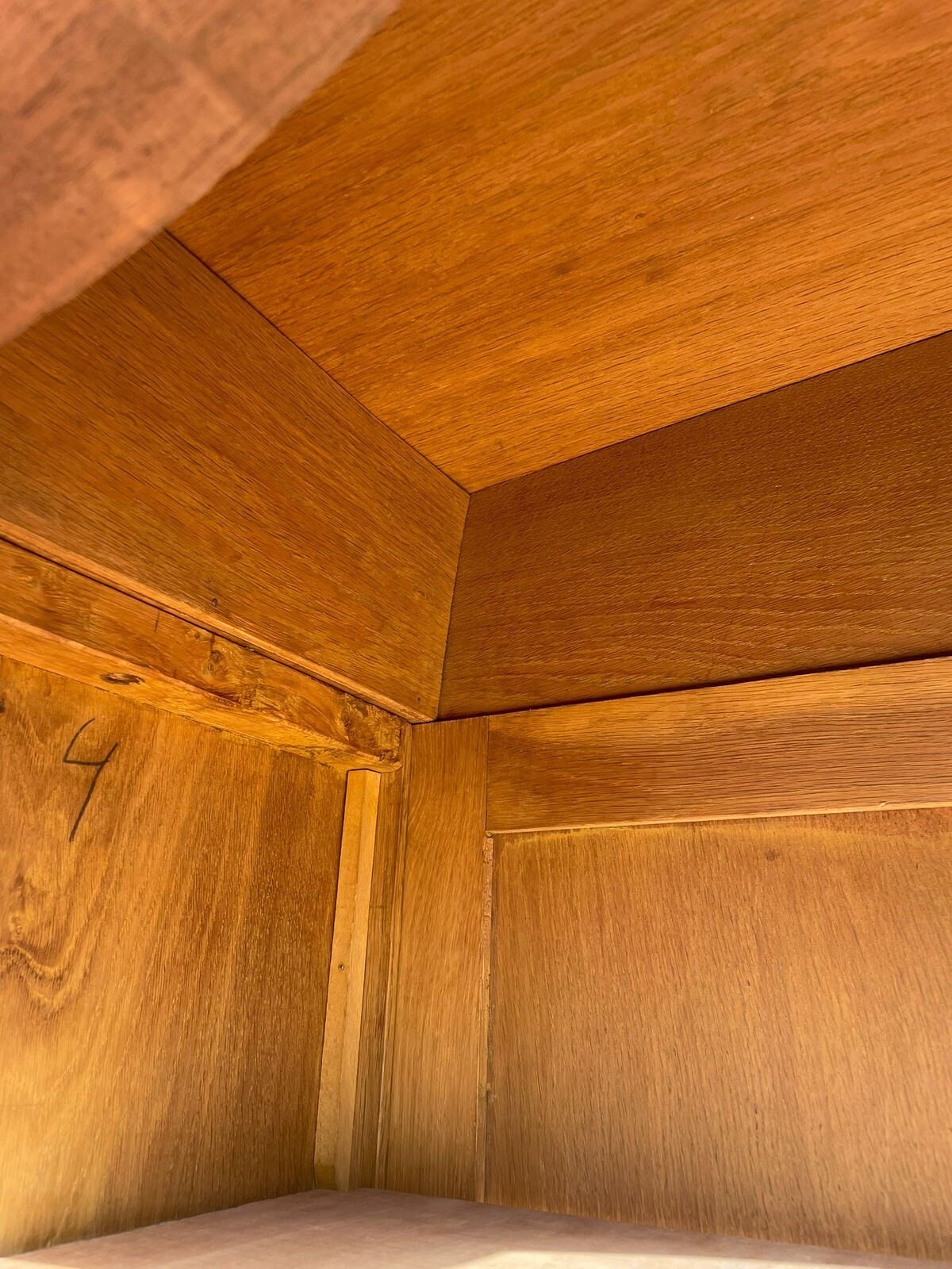 Antique 19th French Ornate Double Armoire Wardrobe Kitchen Laundry