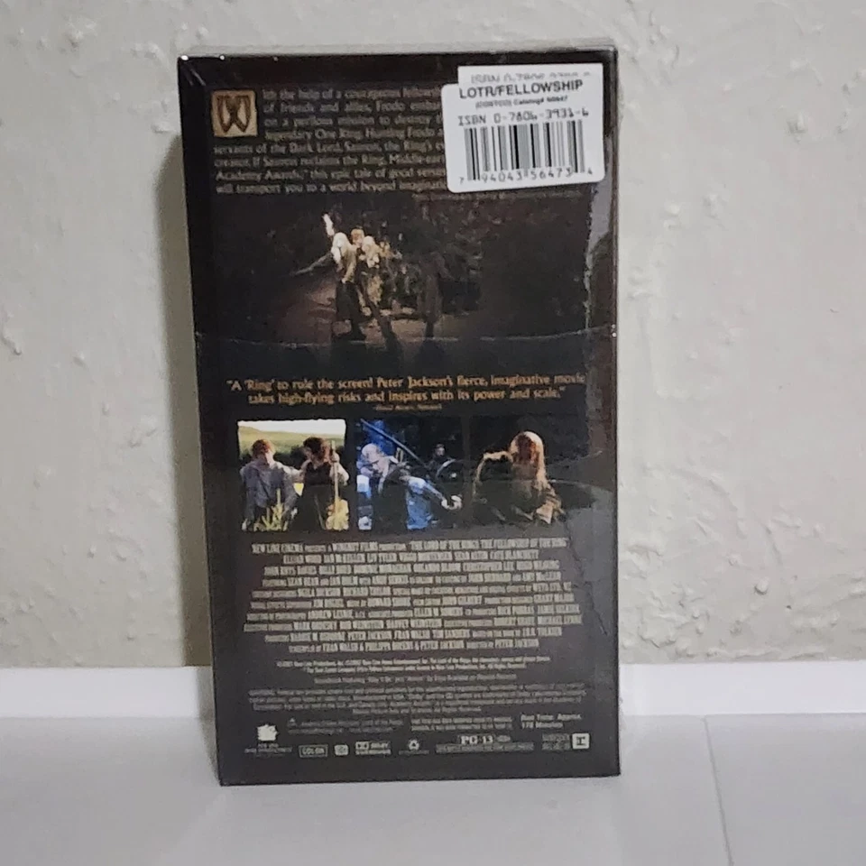 The Lord of the Rings Fellowship of the Ring 2002 VHS Sealed - Never Circulated - Image 3 of 4