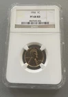 1956 1c Lincoln Wheat Small Cent - NGC PF 68 RD Red - Proof