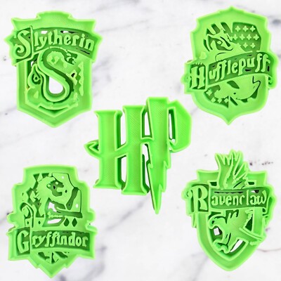 Harry Potter Haus Logos Stempel & Ausstecher Fondant Debosser Cupcake Glasur Keks