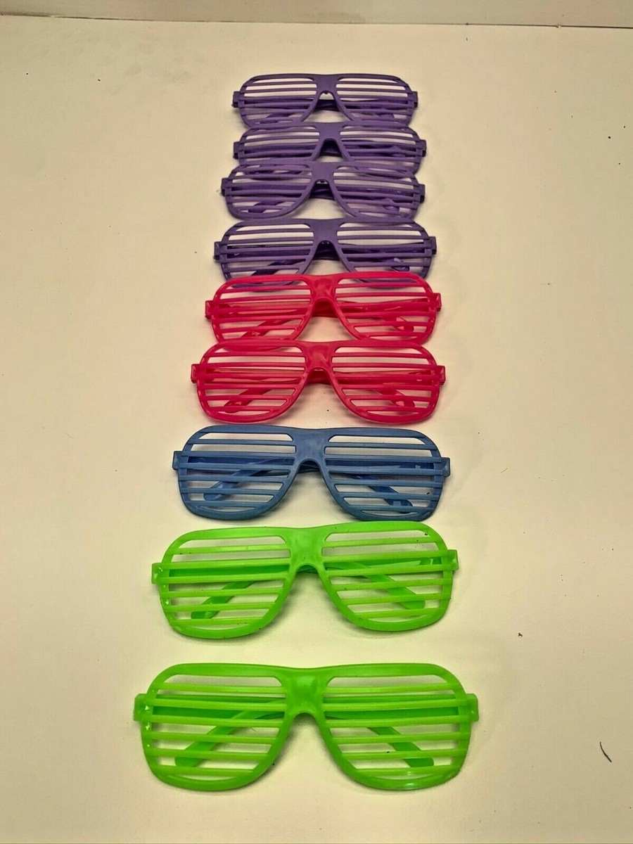 Lot of Vapor Wave Shutter Shades 80's Party Sun Glasses