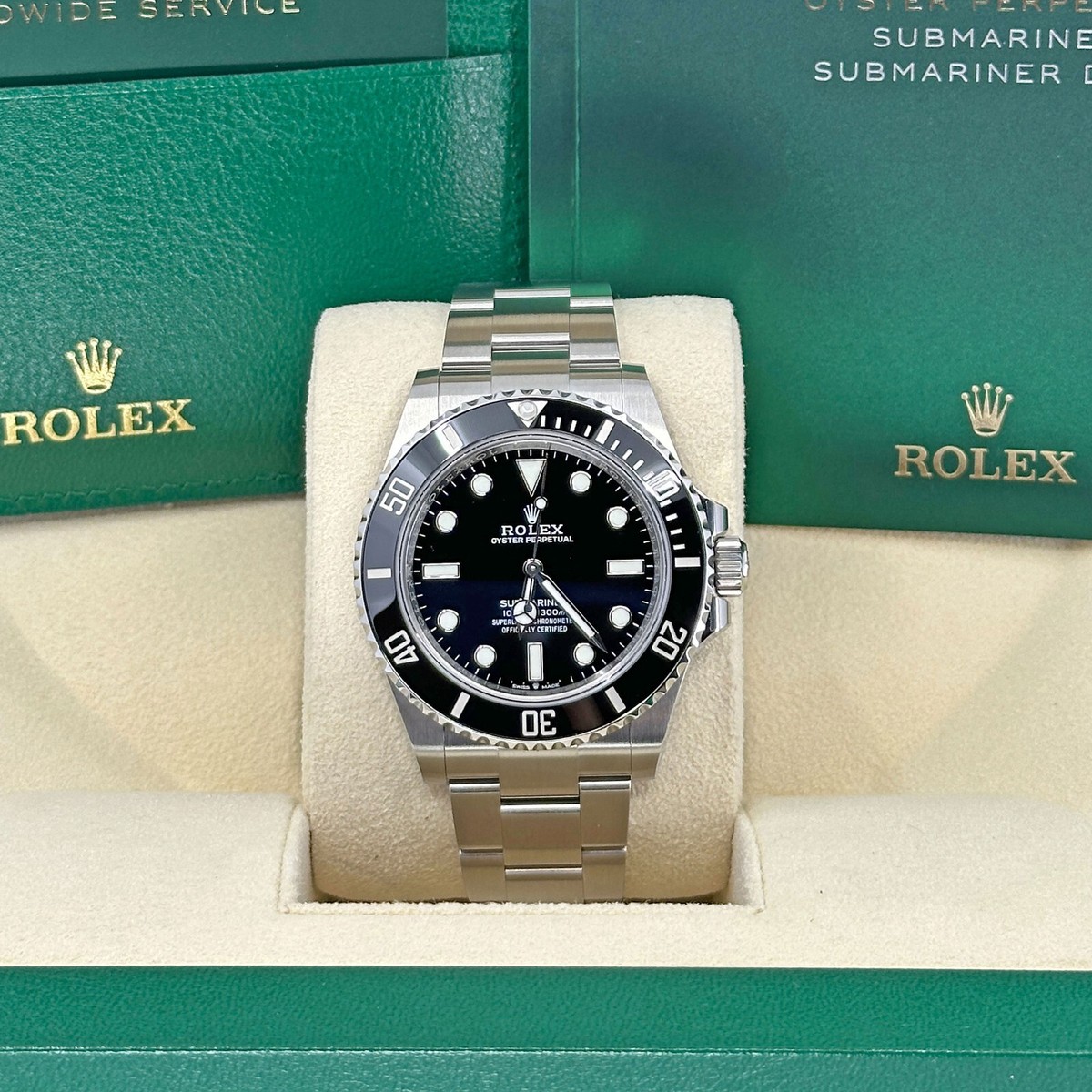 Rolex Submariner No-Date, 41mm Black, Mint 2022+ Full Set Full