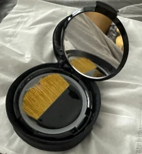 Bare Escentuals bare Minerals Black Refillable Compact with Brush & Black Case