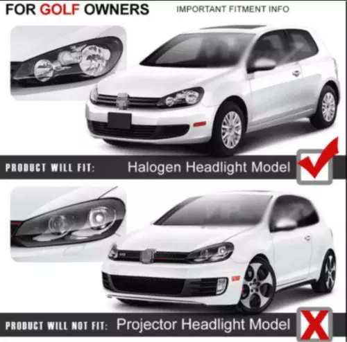 VLAND LED-Projektor Fronts Scheinwerfer für 2008–2013 VW Golf VI MK6 5K1 AJ5 L+R - Bild 7 von 10