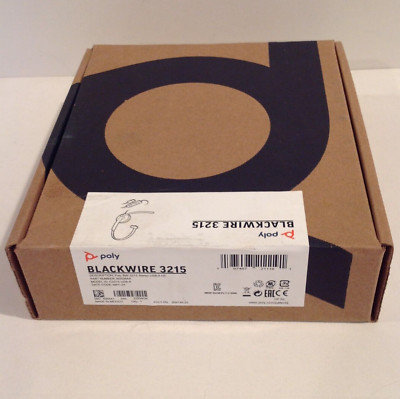 HP Poly Plantronics Blackwire 3215 Mono USB-A BLACK Headset 80S06AA NEW