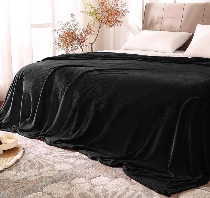 Manta para sofá y cama, tamaño king, azul marino Foto 2 de 2