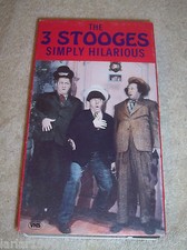 GOOD TIMES VIDEO "THE 3 STOOGES SIMPLY HILARIOUS" VHS TAPE/MOVIE