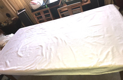 IRISETTE GERMANY LARGE WHITE COTTON TABLECLOTH 84x50