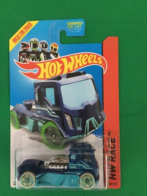 HW HOT WHEELS 2014 HW RACE #182/250 RENNEN RIG SEMI TRUCK HOTWHEELS BLUE B162