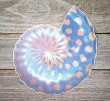 beach seashell conch sticker wall safe 8.5 inch