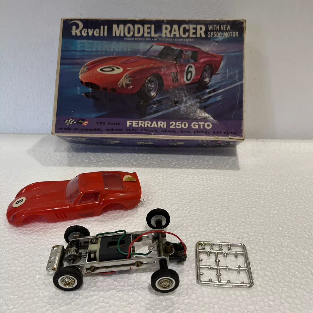 Vintage 1964 Revell Ferrari 250 GTO 1 32 Slot Car Model Racer