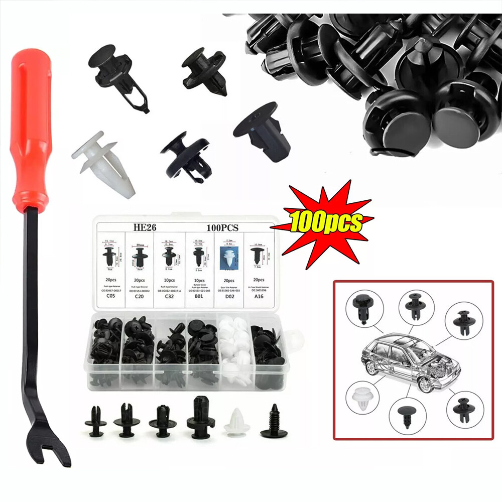100x For Chrysler Bumper Fender Liner Push Type Retainer Clips - Foto 10