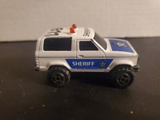 Majorette Sonic Flashers 911 Sheriff SUV, White Rebuilder, No Lights Or Sound