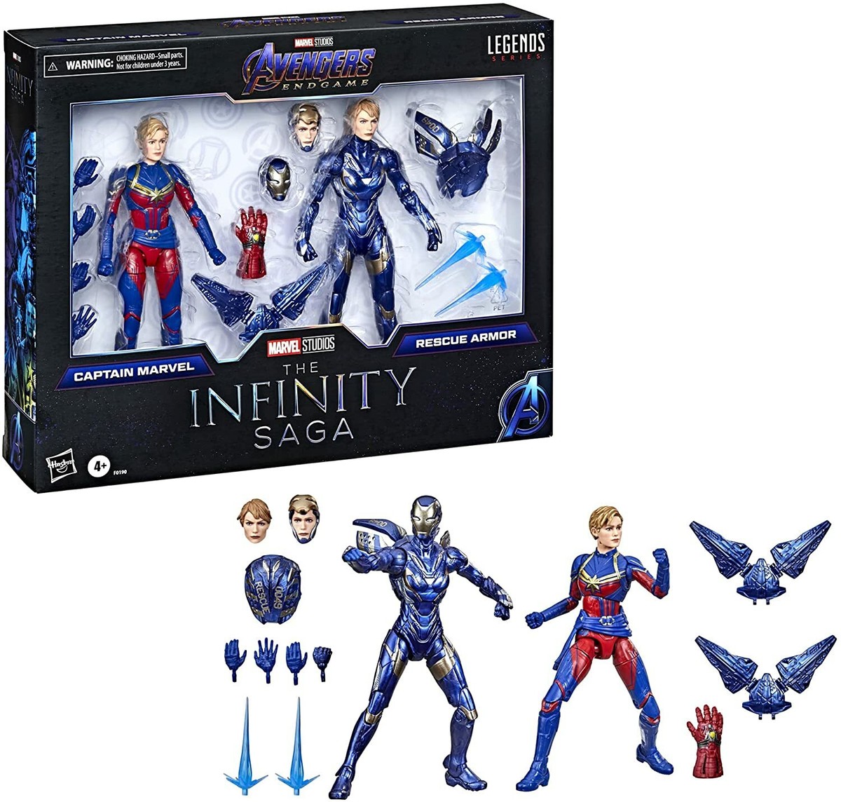 インフィニティ・サーガ キャプテン・マーベル & レスキューアーマー 6インチ Limited Marvel Infinity Saga Captain Marvel & Rescue Armor