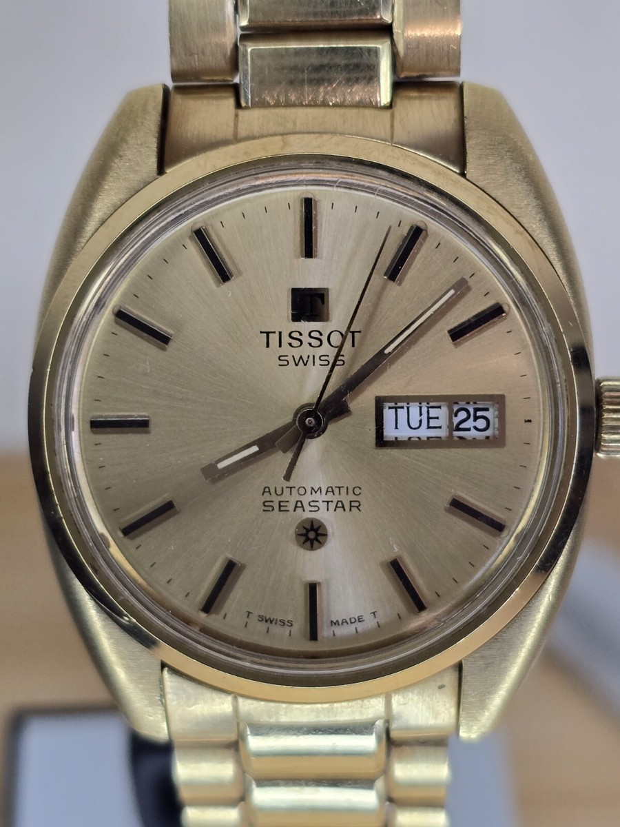 TISSOT シースターデイデイト ワケ有 Vintage, MEN'S Tissot Seastar Automatic Day And Date. | eBay