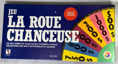 JEUX LA ROUE CHANCEUSE EN FRANÇAIS 1989 PLAYTOY INDUSTRIES NEUF !