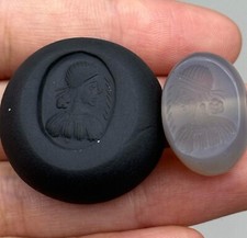 Wonderful ancient Roman old unique Crystal agate stone seal Intaglio Stamp bead