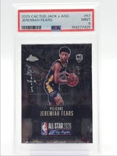 JEREMIAH FEARS 2025-26 TOPPS CHROME CACTUS JACK X ASG ROOKIE A RC PSA 9 Q2754