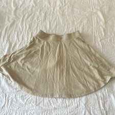 The Children's Place Girls Beige Skater Skort XL/TG 14 Solid Pull-On Elastic0085
