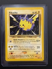 Pikachu 70/111 Pokemon: Neo Genesis carta regolare vintage quasi nuova