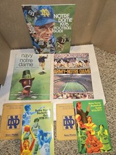 8 Vintage 70's University Of Notre Dame NCAA Basketball,Football Guides,Program